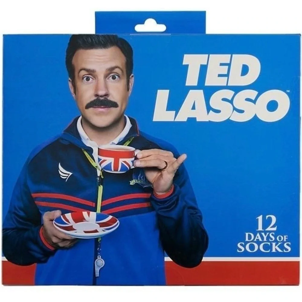 Men's 12 Days of Socks Ted Lasso New in Box Shoe Size 6-12